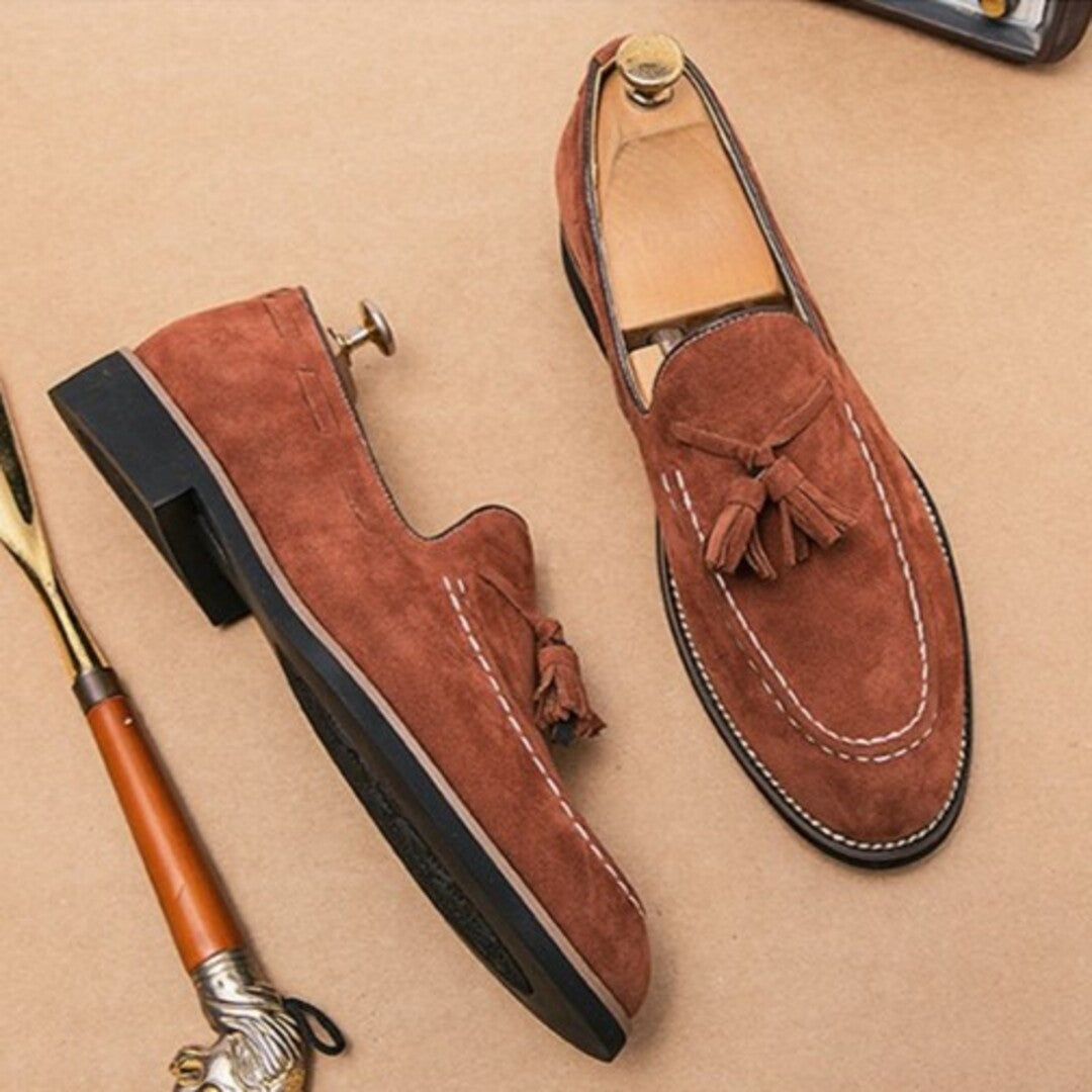 Velour Crest Loafer