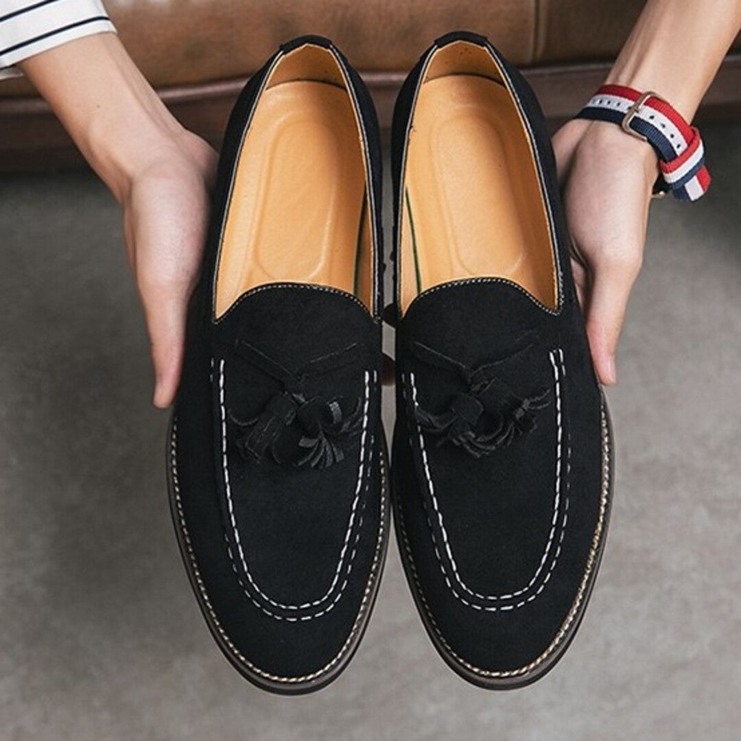 Velour Crest Loafer
