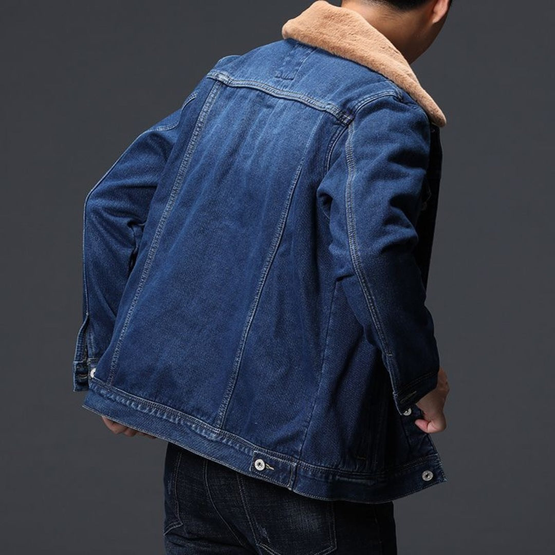 Fleece Denim Jacket