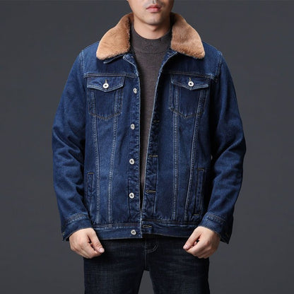 Fleece Denim Jacket