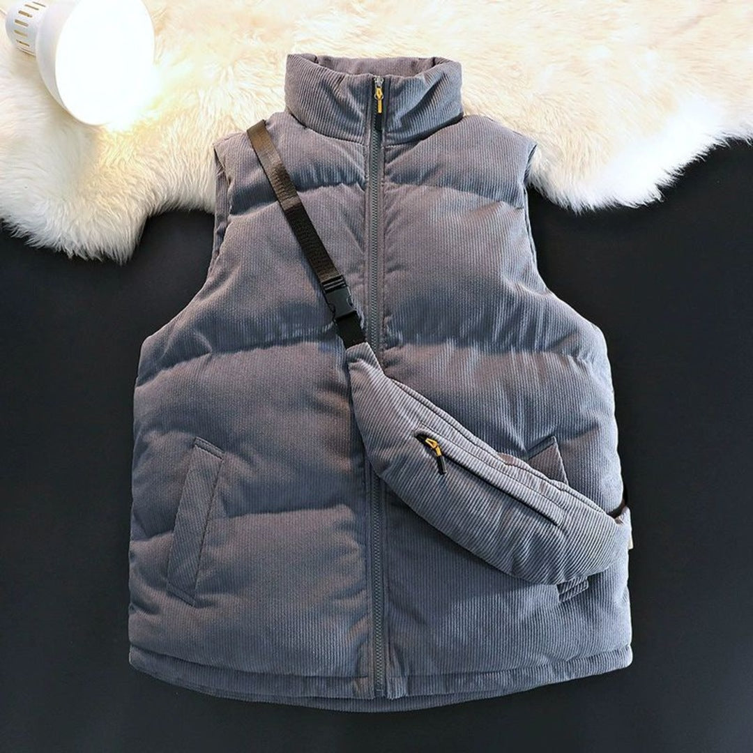 Corduroy Puffer Vest