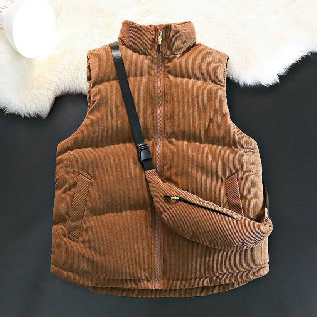 Corduroy Puffer Vest
