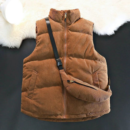 Corduroy Puffer Vest