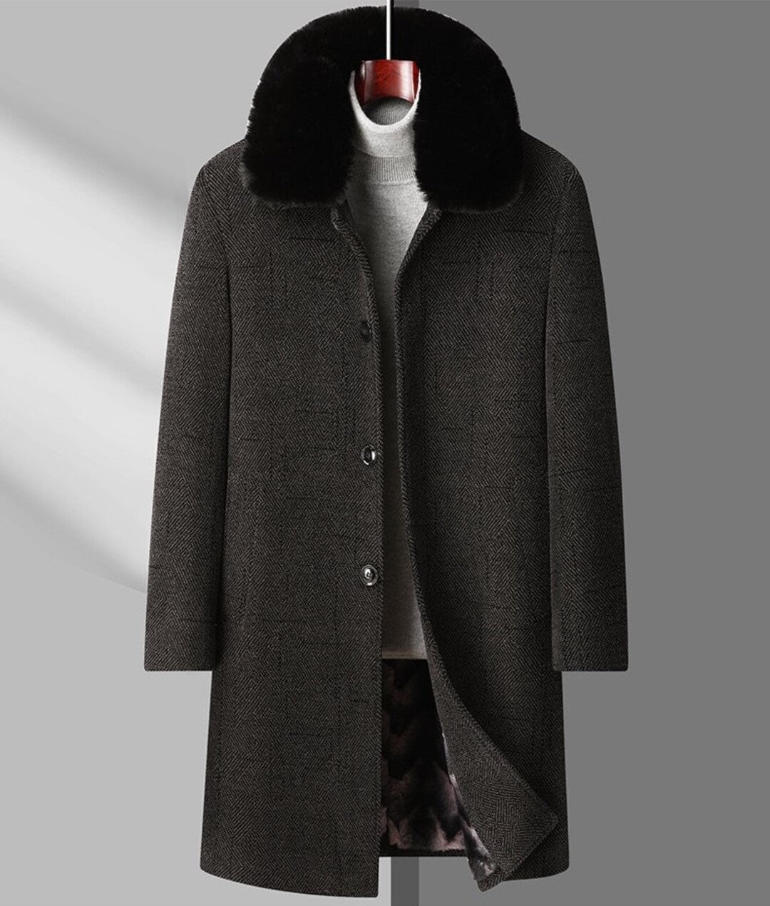 Valemont Fur Collar Coat
