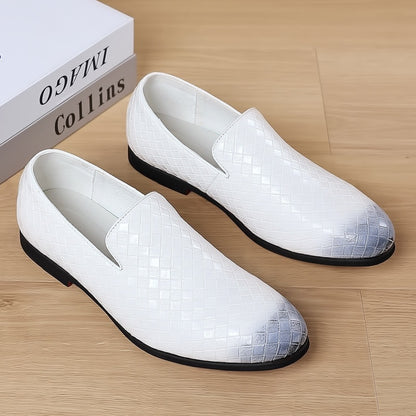 Woven Leather Loafers