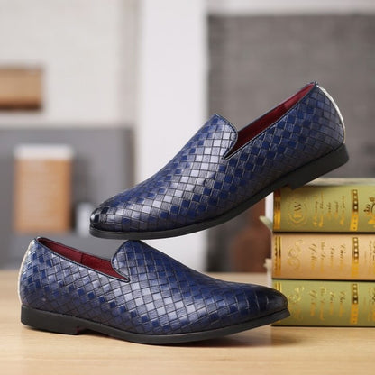Woven Leather Loafers