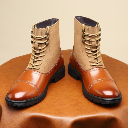 Vintage Patchwork Boots