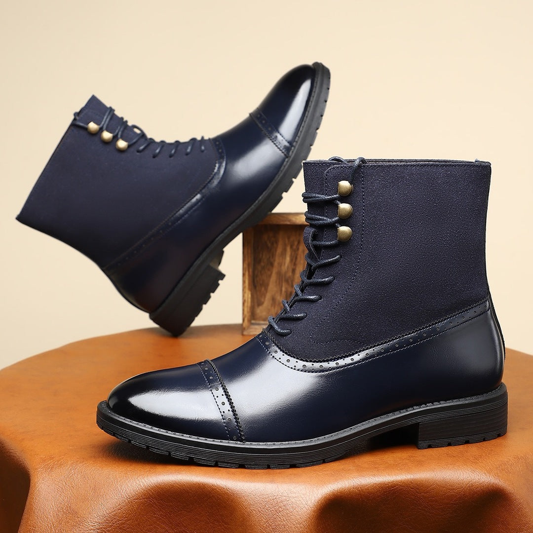 Vintage Patchwork Boots