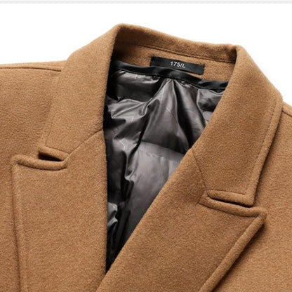 Slim Fit Wool Overcoat