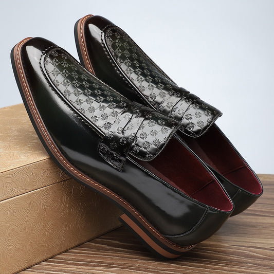 Embossed Classic Loafers