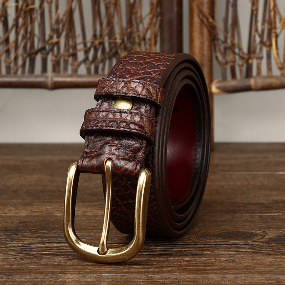 Dual-Sided Leather Belt