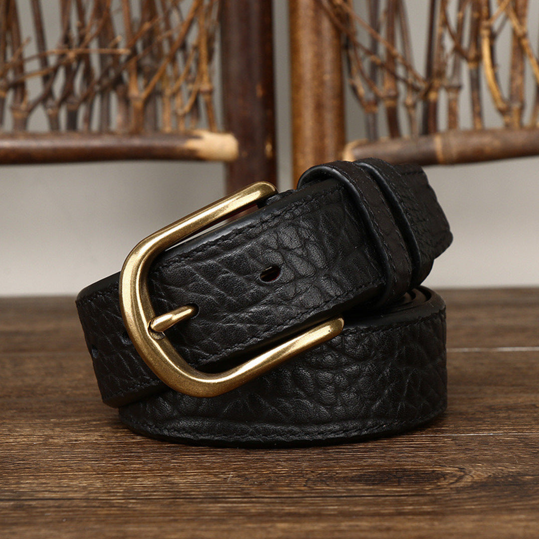 Dual-Sided Leather Belt