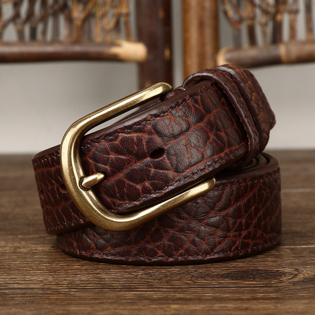 Dual-Sided Leather Belt