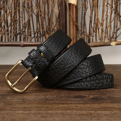 Dual-Sided Leather Belt