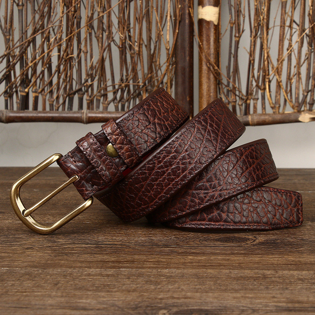 Dual-Sided Leather Belt