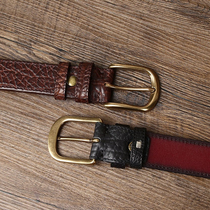 Dual-Sided Leather Belt