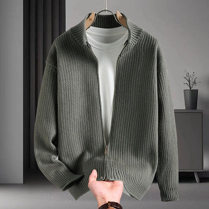 Refined Zip Cardigan