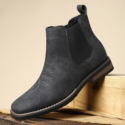 Slate Leather Boots