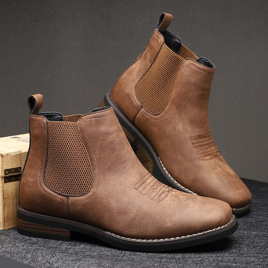 Slate Leather Boots