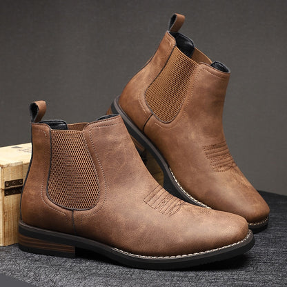 Slate Leather Boots