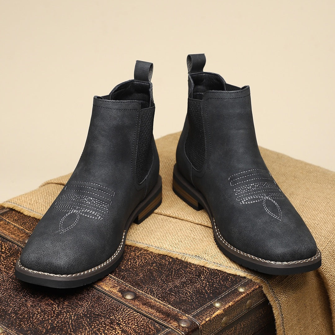 Slate Leather Boots