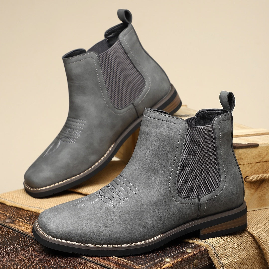 Slate Leather Boots