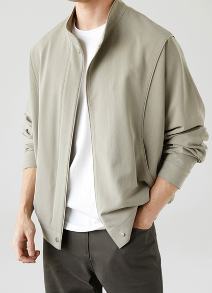 Zip Up Bomber Jacket