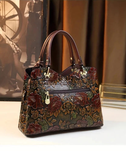 Vintage Flower Pattern Handbag