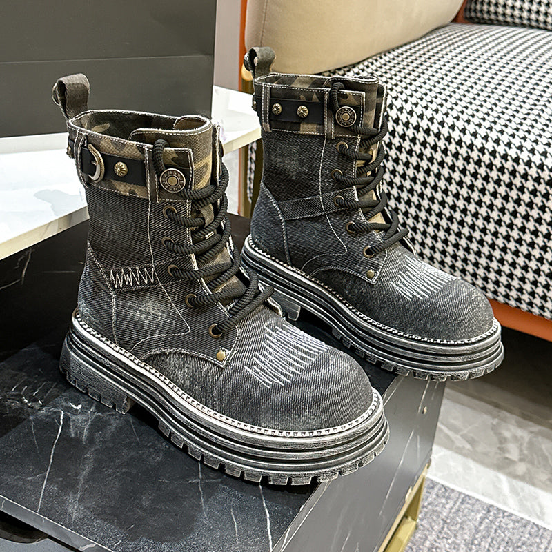 Streetwise Denim Boots