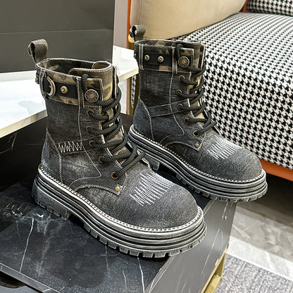 Streetwise Denim Boots