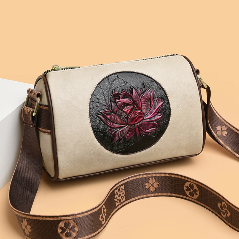 Lotus Leather Bag